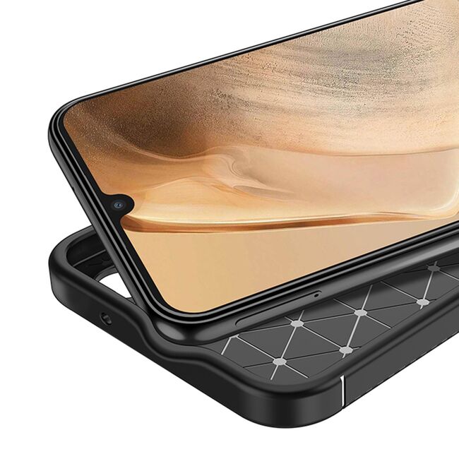 Husa Samsung Galaxy A05 Techsuit CarbonFiber, negru