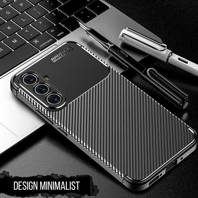 Husa Samsung Galaxy A04s / A13 5G Techsuit CarbonFiber, negru