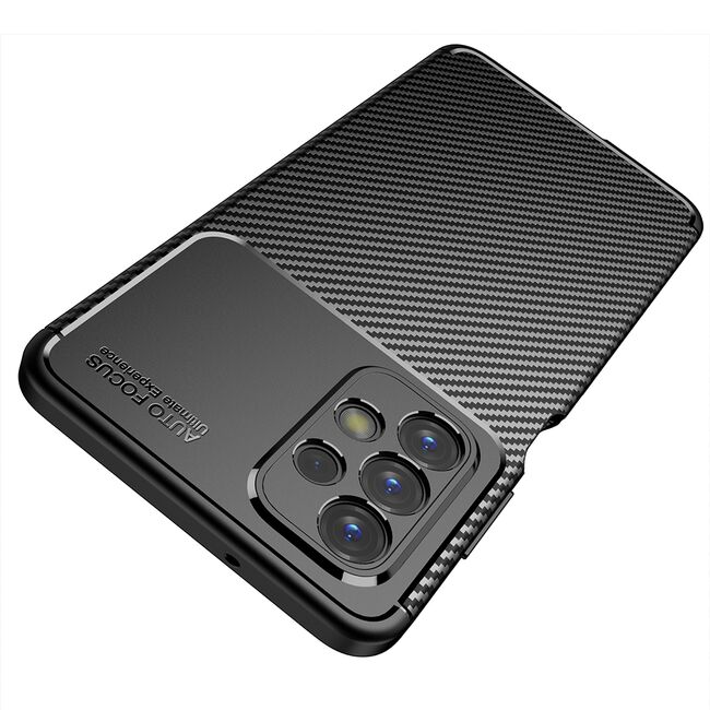 Husa Samsung Galaxy A23 Techsuit CarbonFiber, negru