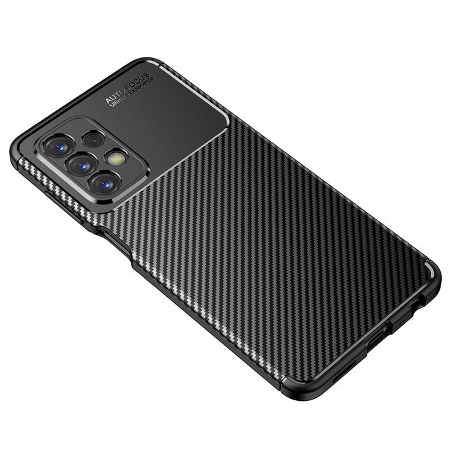 Husa Samsung Galaxy A23 Techsuit CarbonFiber, negru