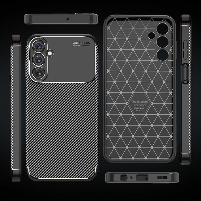 Husa Samsung Galaxy A25 5G Techsuit CarbonFiber, negru