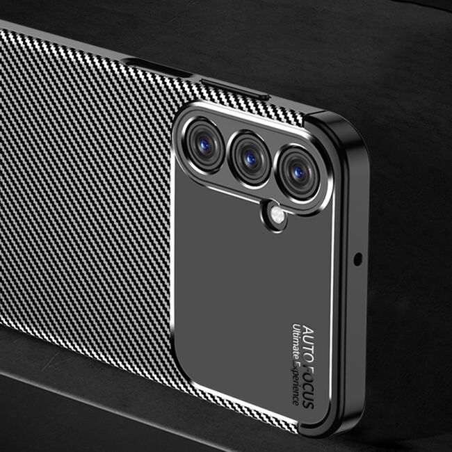 Husa Samsung Galaxy A25 5G Techsuit CarbonFiber, negru