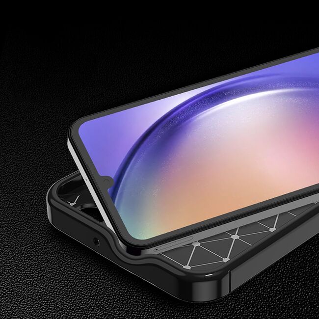 Husa Samsung Galaxy A25 5G Techsuit CarbonFiber, negru