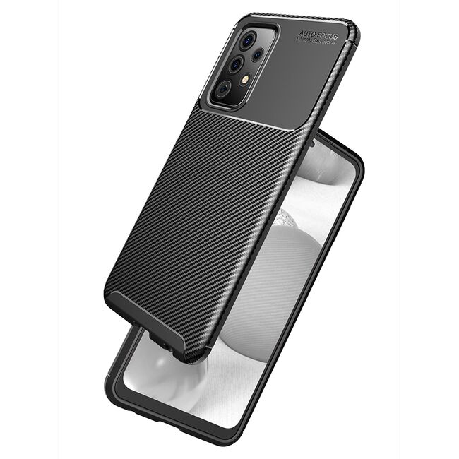 Husa Samsung Galaxy A52, A52s Techsuit CarbonFiber, negru