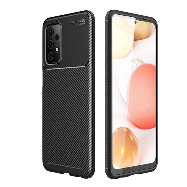 Husa Samsung Galaxy A52, A52s Techsuit CarbonFiber, negru