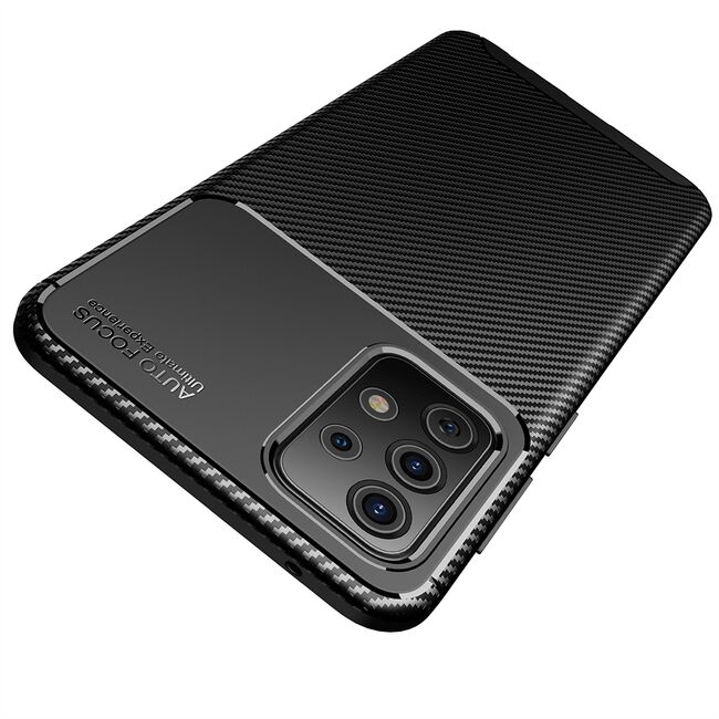 Husa Samsung Galaxy A52, A52s Techsuit CarbonFiber, negru