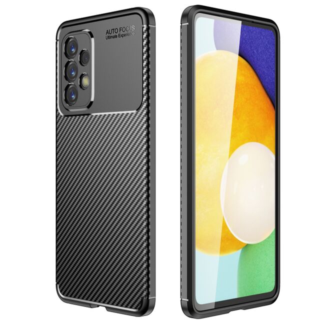 Husa Samsung Galaxy A53 5G Techsuit CarbonFiber, negru