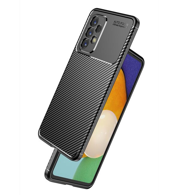 Husa Samsung Galaxy A53 5G Techsuit CarbonFiber, negru