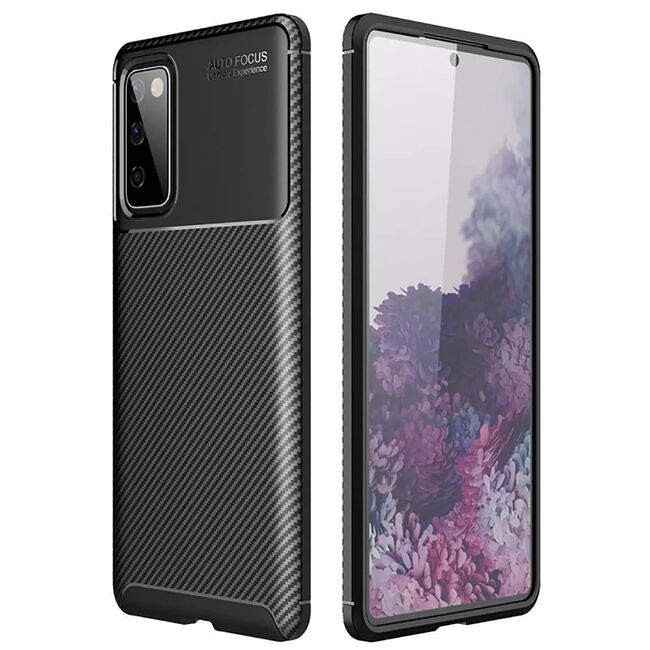 Husa Samsung Galaxy S20 FE Techsuit CarbonFiber, negru