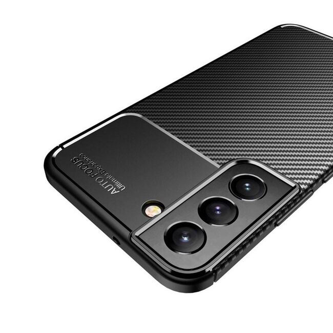 Husa Samsung Galaxy S21 5G Techsuit CarbonFiber, negru