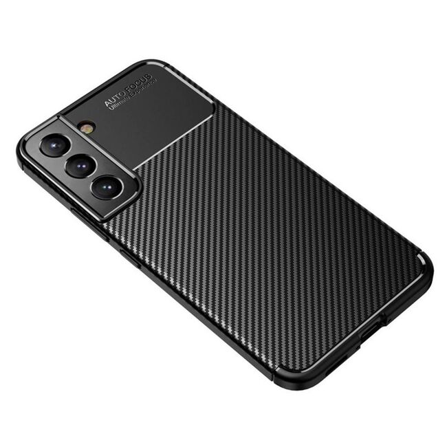 Husa Samsung Galaxy S21 5G Techsuit CarbonFiber, negru