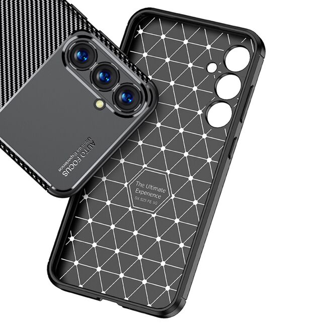 Husa Samsung Galaxy S23 FE Techsuit CarbonFiber, negru