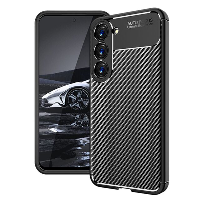 Husa Samsung Galaxy S23 Plus Techsuit CarbonFiber, negru