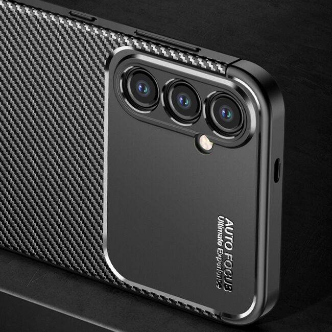 Husa Samsung Galaxy S24 Techsuit CarbonFiber, negru