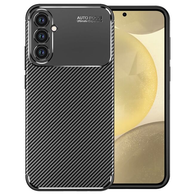 Husa Samsung Galaxy S24 Plus Techsuit CarbonFiber, negru