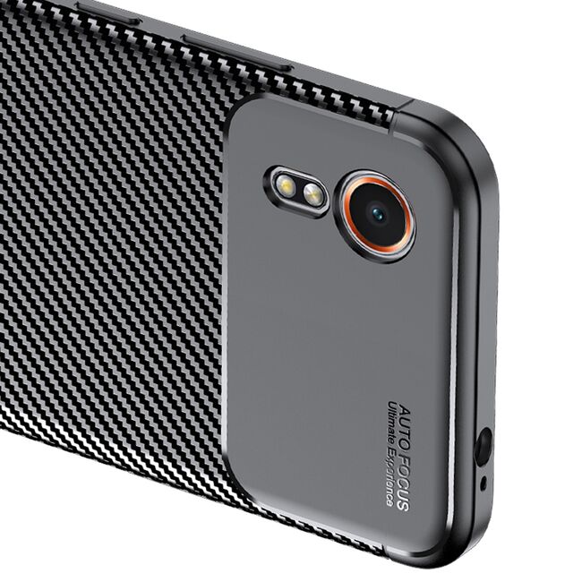 Husa Samsung Galaxy Xcover7 Techsuit CarbonFiber, negru