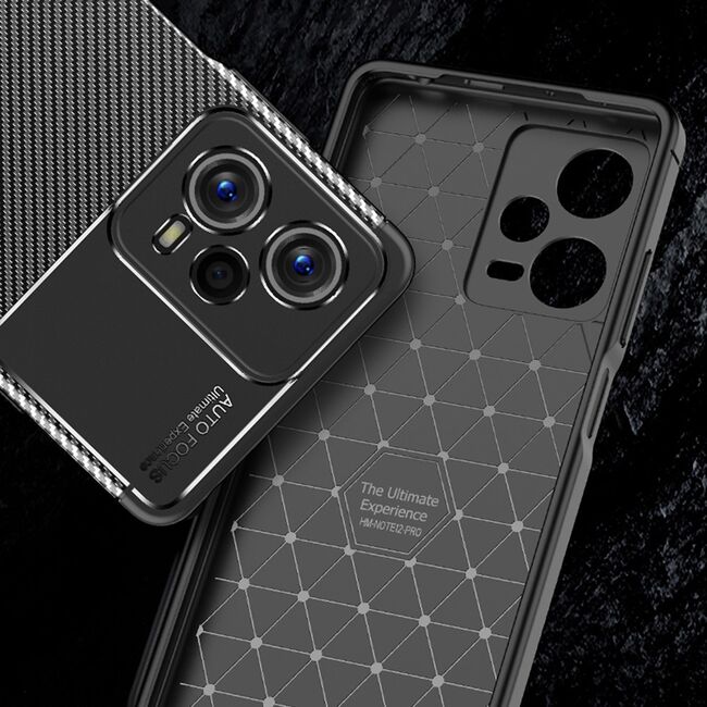 Husa Samsung Galaxy Xcover7 Techsuit CarbonFiber, negru