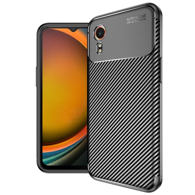 Husa Samsung Galaxy Xcover7 Techsuit CarbonFiber, negru