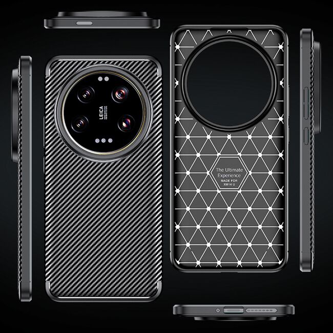 Husa Xiaomi 13 Ultra Techsuit CarbonFiber, negru