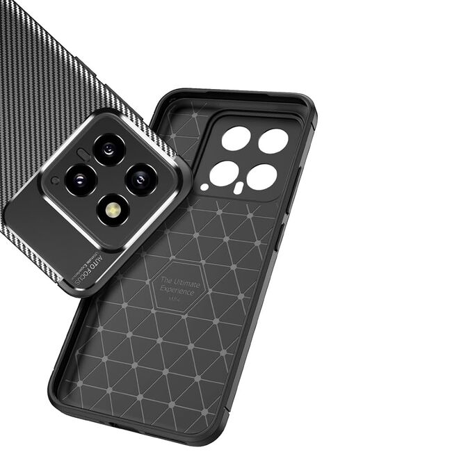 Husa Xiaomi 14 Techsuit CarbonFiber, negru