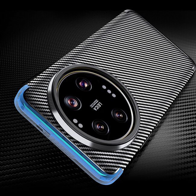 Husa Xiaomi 14 Ultra Techsuit CarbonFiber, negru
