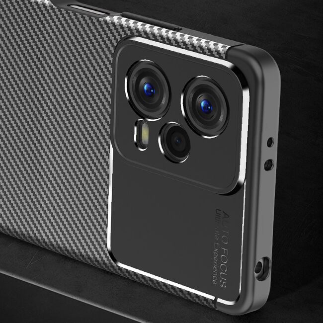 Husa Xiaomi Redmi Note 12 5G Techsuit CarbonFiber, negru