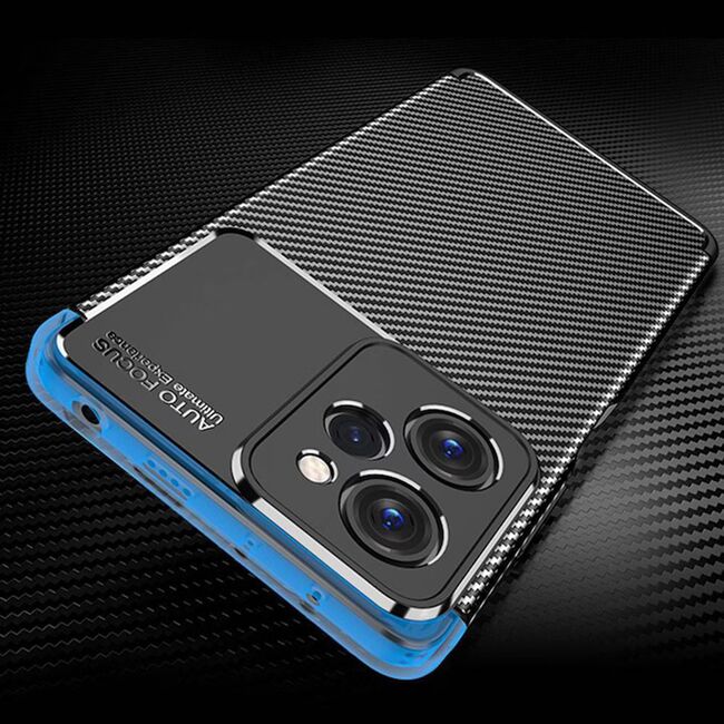 Husa Xiaomi Redmi Note 12 Pro Techsuit CarbonFiber, negru