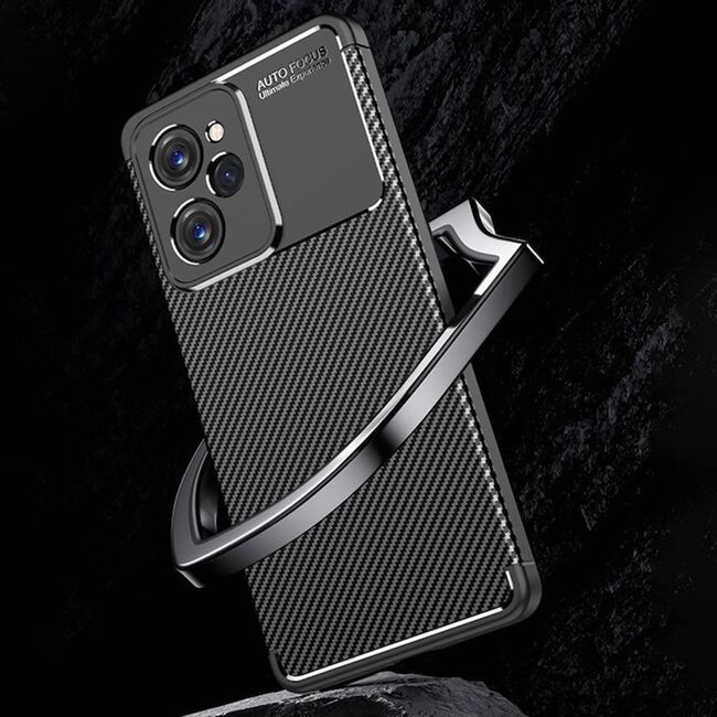 Husa Xiaomi Redmi Note 12 Pro Techsuit CarbonFiber, negru