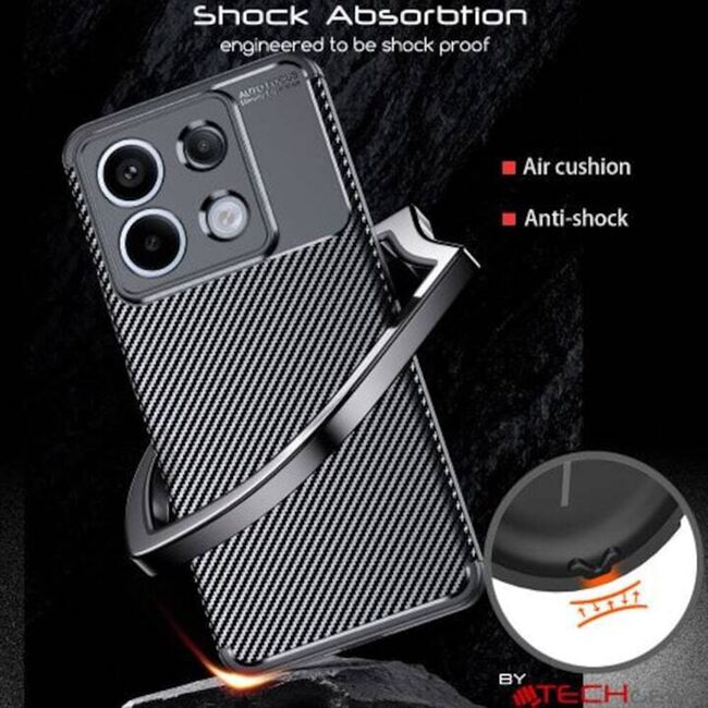Husa Xiaomi Redmi Note 13 5G Techsuit CarbonFiber, negru