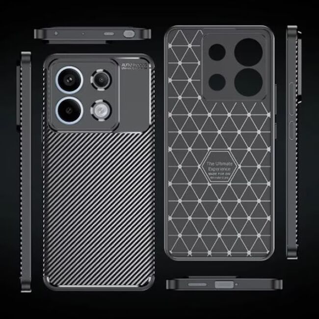 Husa Xiaomi Redmi Note 13 5G Techsuit CarbonFiber, negru