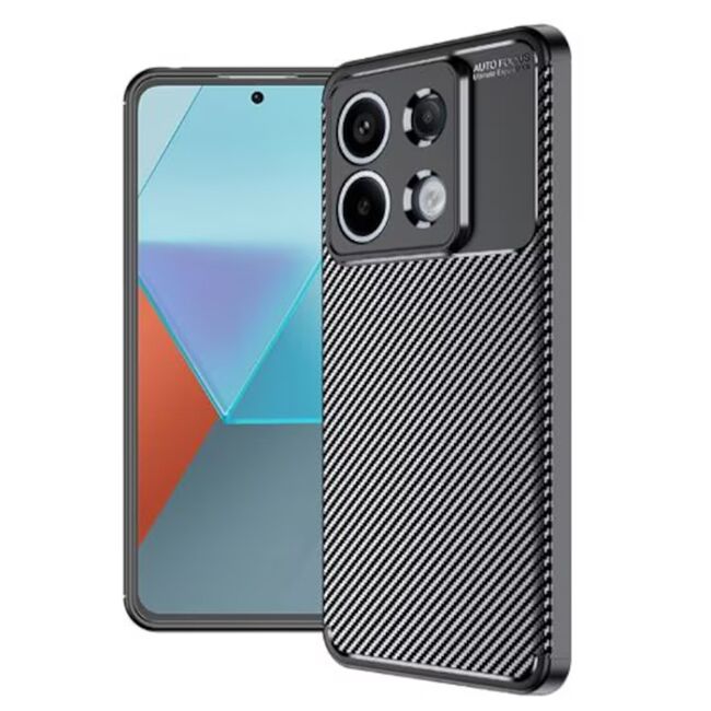 Husa Xiaomi Redmi Note 13 5G Techsuit CarbonFiber, negru