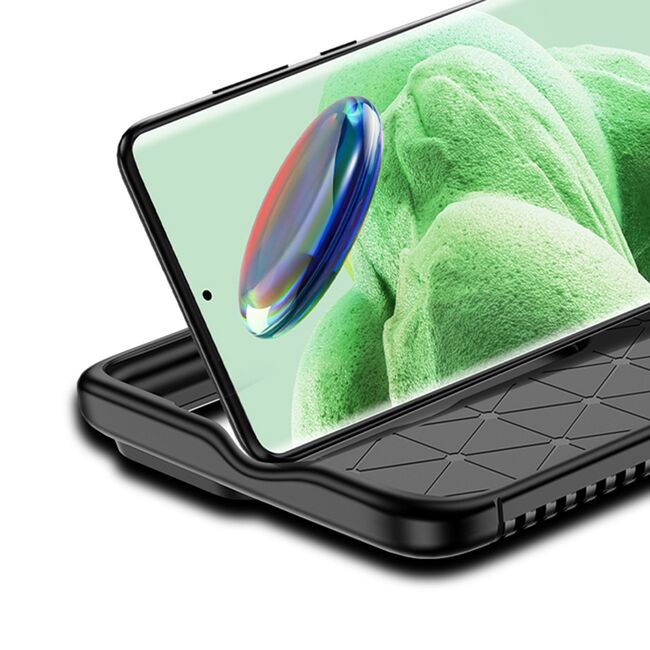 Husa Xiaomi Redmi Note 13 Pro+ 5G Techsuit CarbonFiber, negru