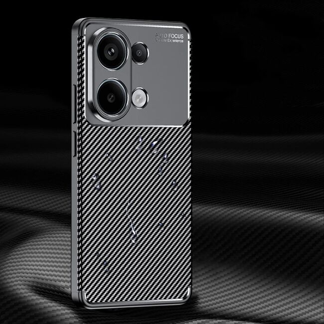 Husa Xiaomi Redmi Note 13 Pro 4G Techsuit CarbonFiber, negru