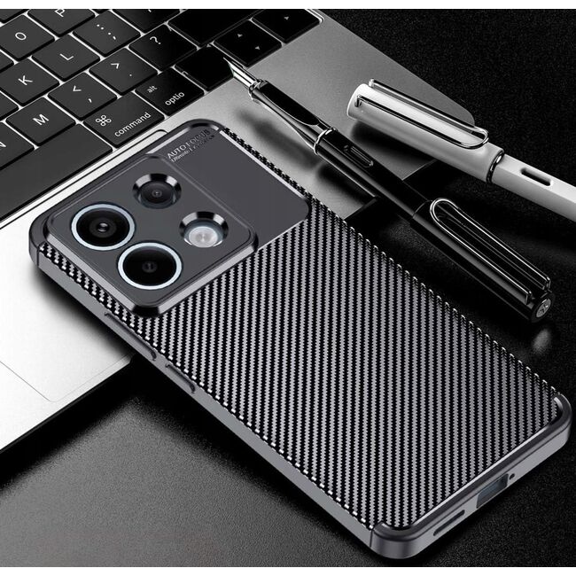 Husa Xiaomi Redmi Note 13 Pro 5G Techsuit CarbonFiber, negru