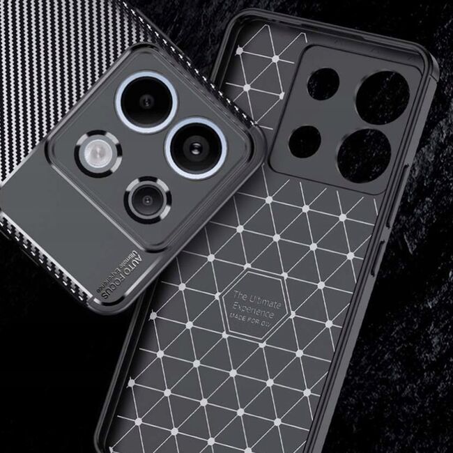 Husa Xiaomi Redmi Note 13 Pro 5G Techsuit CarbonFiber, negru