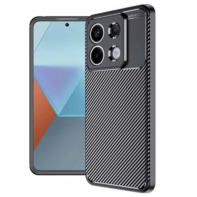 Husa Xiaomi Redmi Note 13 Pro 5G Techsuit CarbonFiber, negru