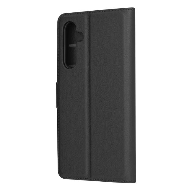 Husa pentru  Samsung Galaxy A54 5G tip carte cu inchidere magnetica, compartimente pentru carduri si functie stand, negru