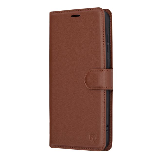 Husa Samsung Galaxy A55 5G Techsuit Leather Folio, maro