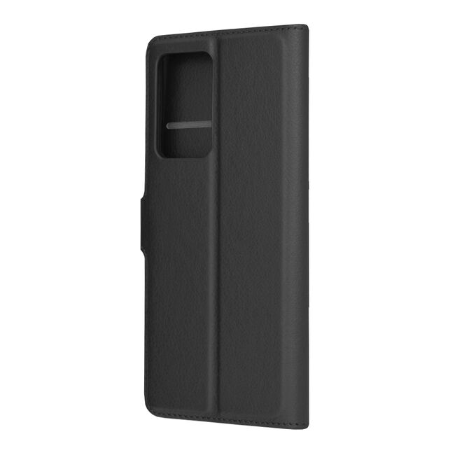 Husa pentru  Samsung Galaxy Note 20 Ultra tip carte cu inchidere magnetica, compartimente pentru carduri si functie stand, negru