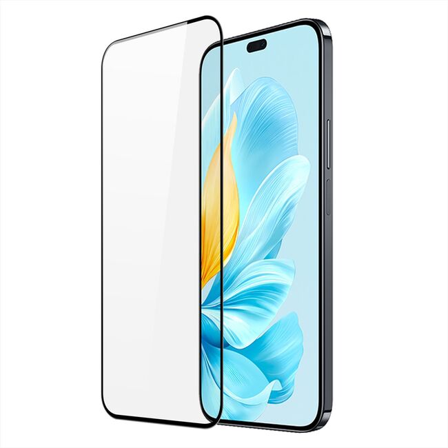 Folie din sticla pentru Honor 200 Lite Full Glue, full-face/glue Tempered Glass 111D, margini negre