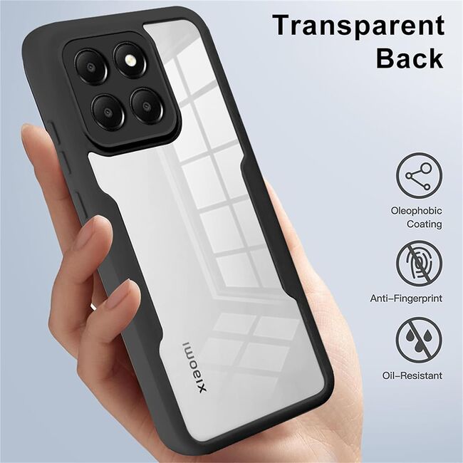 Pachet 360: Husa cu folie integrata pentru Xiaomi 14 Cover360 fata / spate, negru