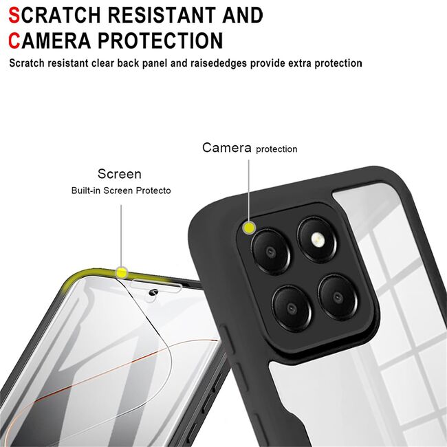 Pachet 360: Husa cu folie integrata pentru Xiaomi 14 Cover360 fata / spate, negru