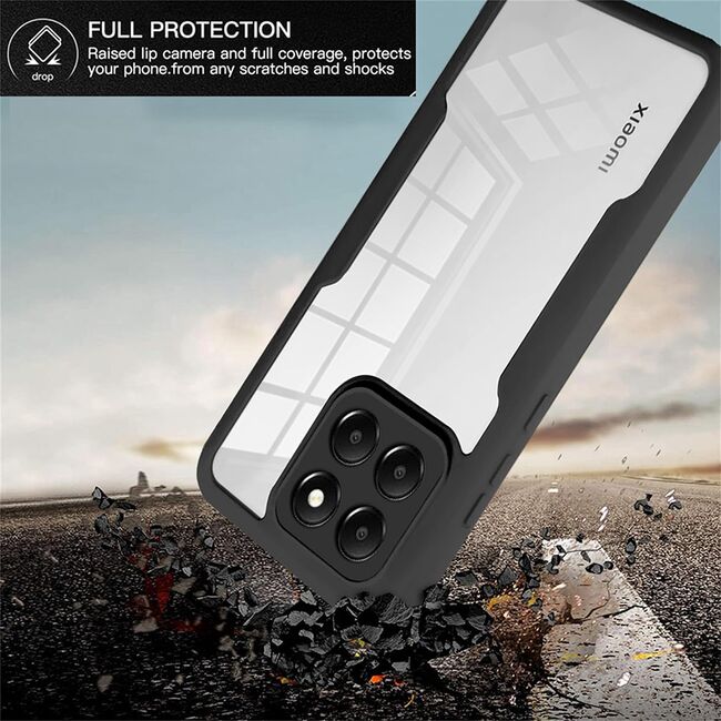 Pachet 360: Husa cu folie integrata pentru Xiaomi 14 Cover360 fata / spate, negru