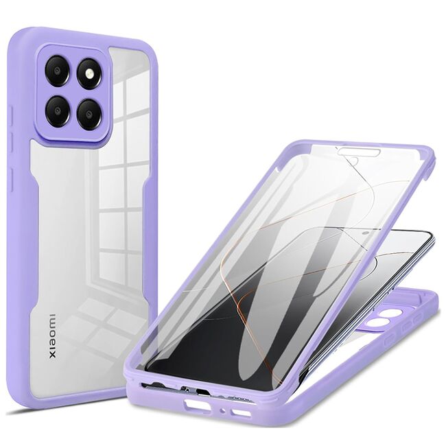 Pachet 360: Husa cu folie integrata pentru Xiaomi 14 Cover360 fata / spate - negru