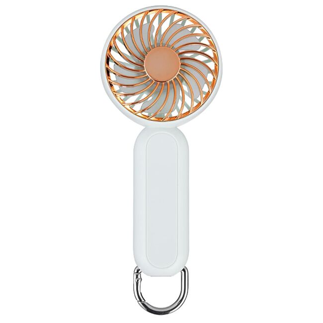 Ventilator portabil USB cu baterie reincarcabil Techsuit A217, bej auriu