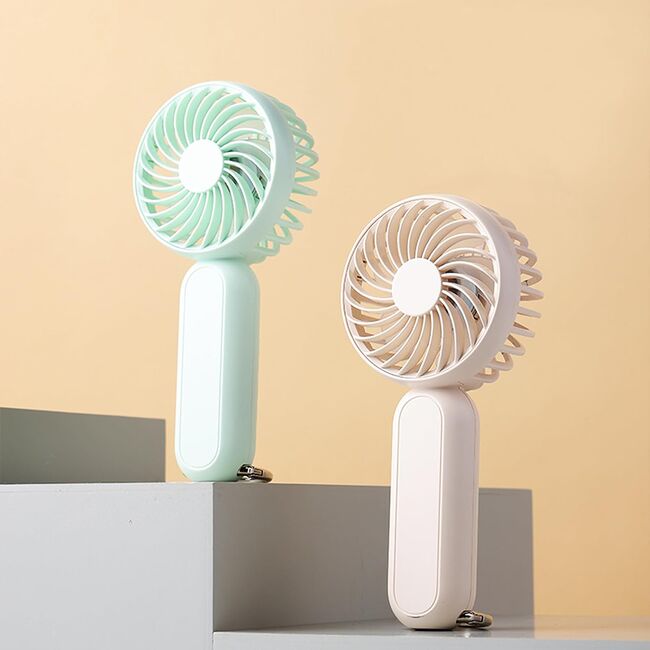 Ventilator portabil USB cu baterie reincarcabil Techsuit A217, verde