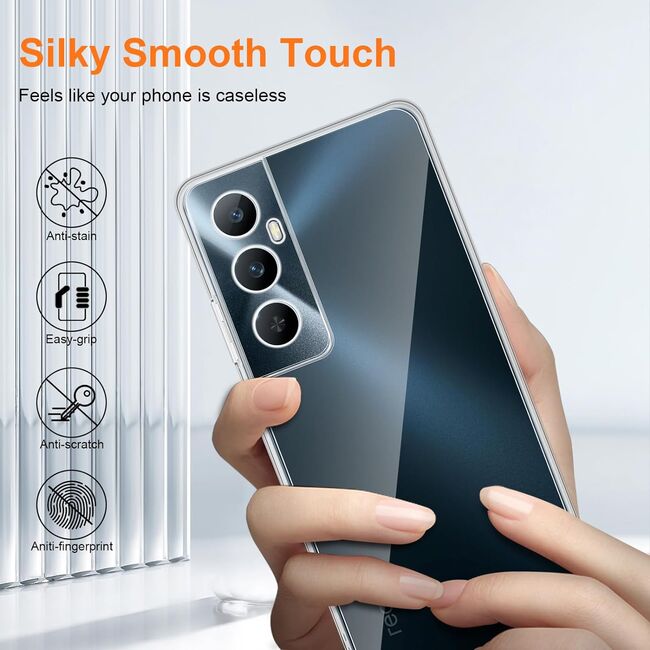 Husa pentru Realme C65 Slim Anti-Shock 1.5mm, Transparent