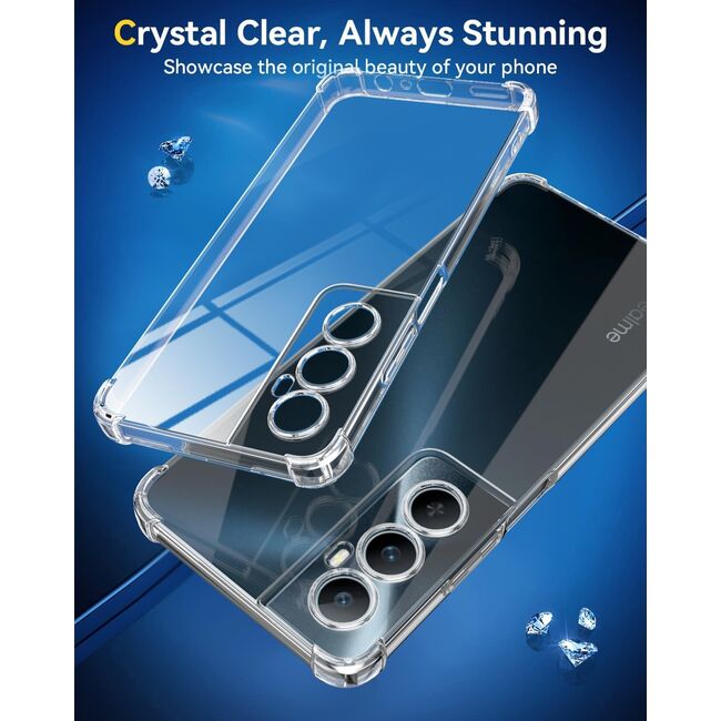 Husa pentru Realme C65 Anti-Shock 1.5mm, reinforced 4 corners, transparent