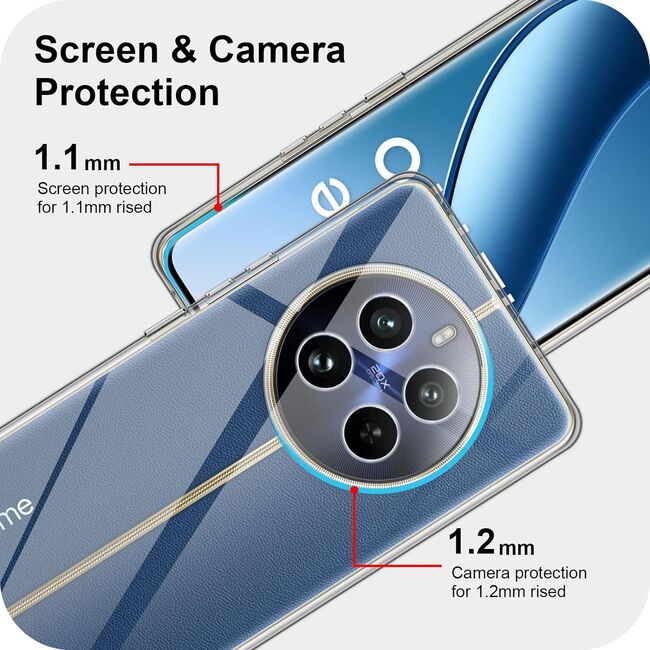 Husa pentru Realme 12 Pro 5G / Realme 12 Pro+ 5G Anti-Shock 1.5mm, transparent