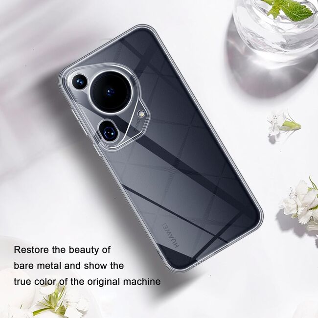 Husa pentru Huawei Pura 70 Ultra Slim Anti-Shock 1.5mm, Transparent
